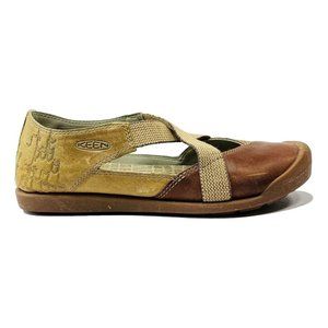 Keen Womens Shoes Lower East Side Size 6.5 US Brown Mary Jane Flat 1016646